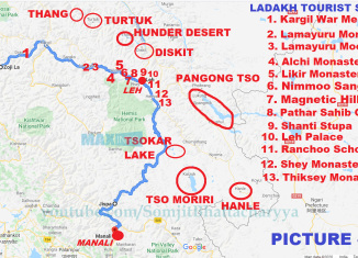 List of Ladakh Tourist Spots